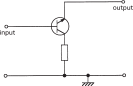 common-collector connection