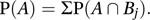 addition law for probabilities