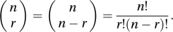 binomial coefficient