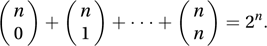 binomial theorem