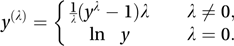 Box–Cox transformation