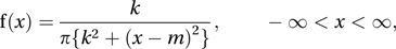 Cauchy distribution