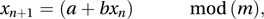 congruential generator method