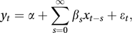 distributed lags model