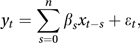 distributed lags model