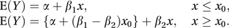 linear piecewise regression model