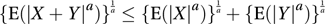 Minkowski inequality