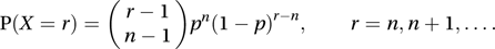 negative binomial distribution