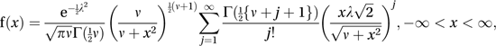 non-central t-distribution