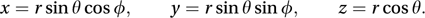 spherical polar coordinates