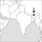 locator map of Bhutan, Kingdom of