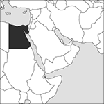 locator map of Egypt