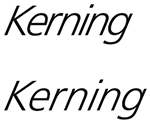 kerning